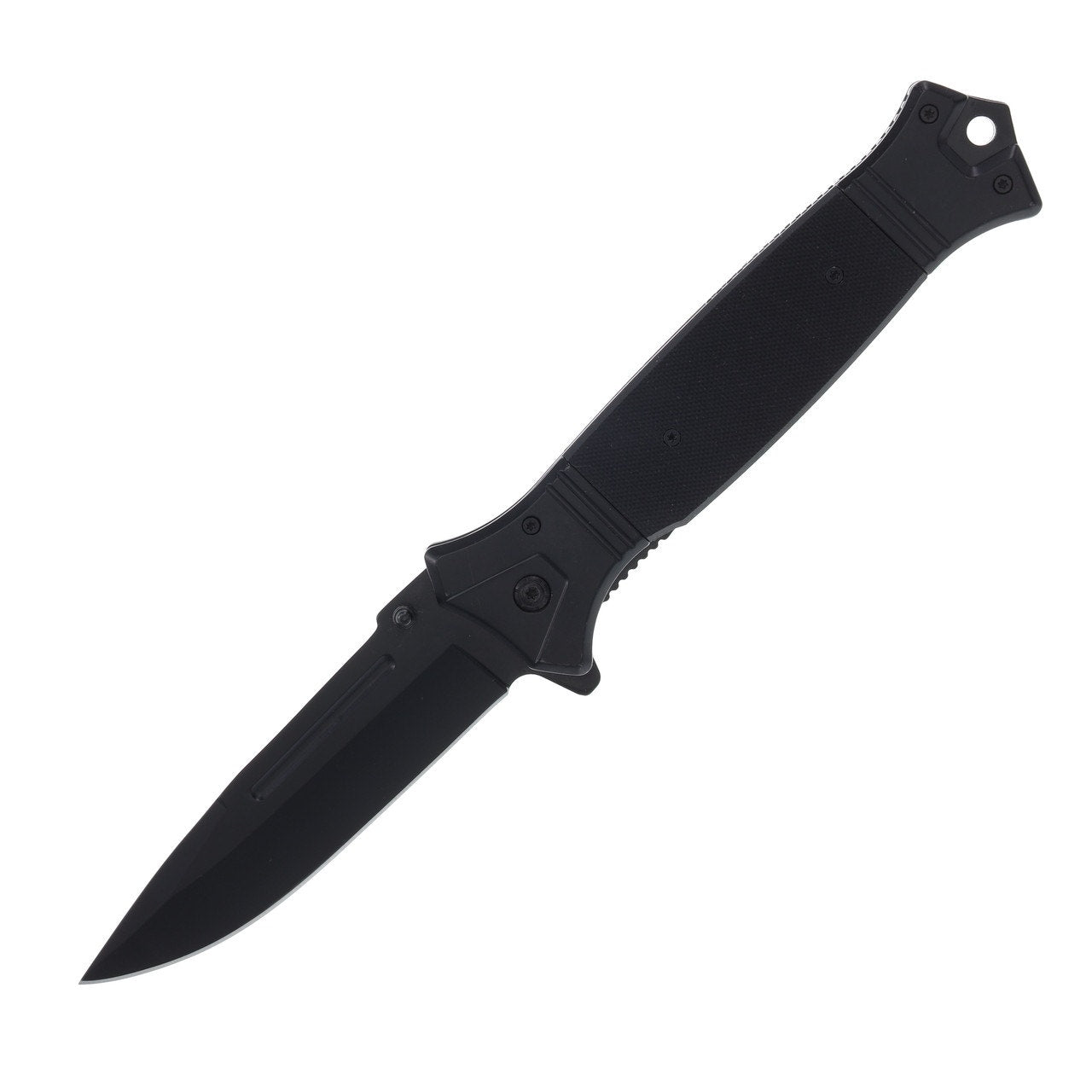 Rough Ryder ~ Tactical Black G-10 Spring Assisted KNIFE ~ 6in Closed ~ RR2644