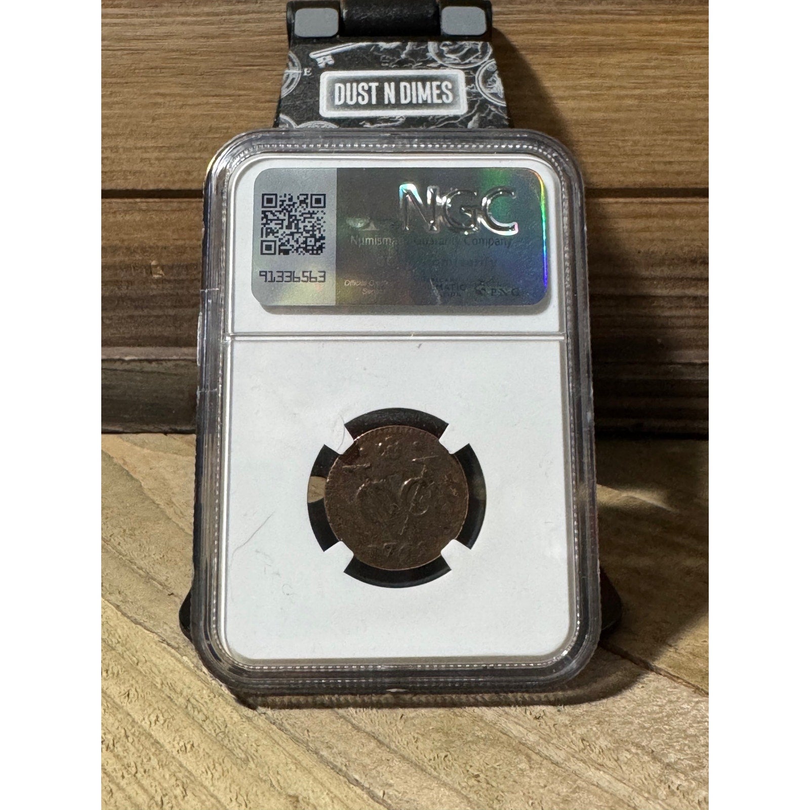 The First New York Penny ~ VOC N.E. Indies Duit ~ NGC GENUINE