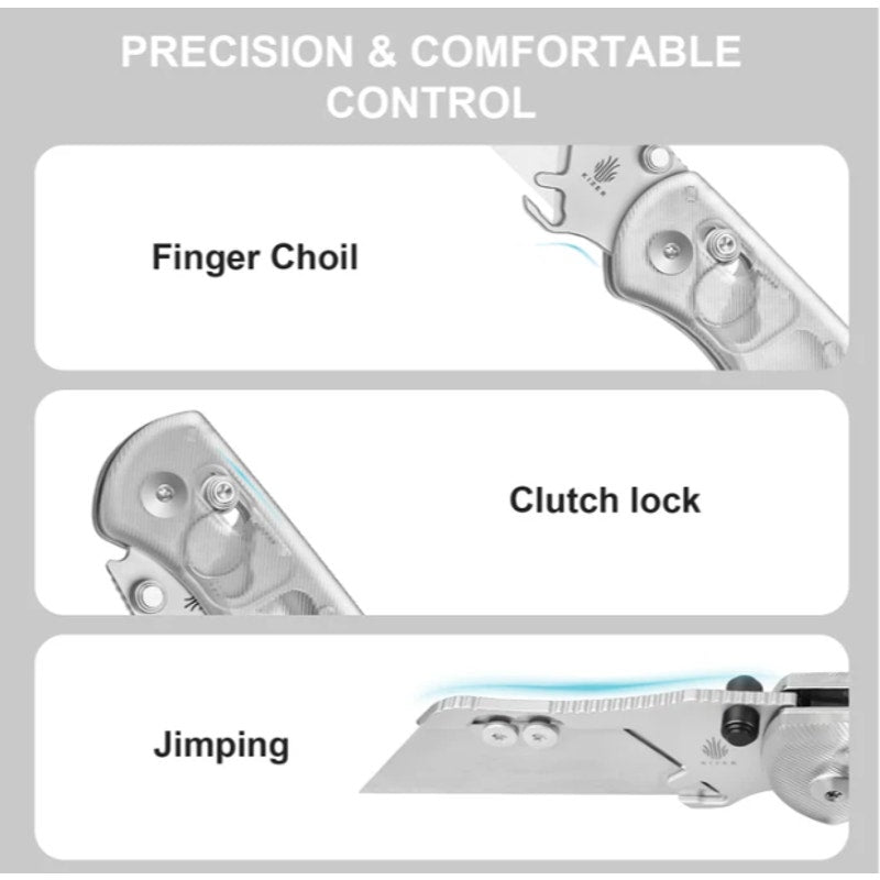 Kizer ~ Dropbear Utility | Uti BEAR 1 | SK5 & 50Cr15MoV | Acrylic | V3619JA5