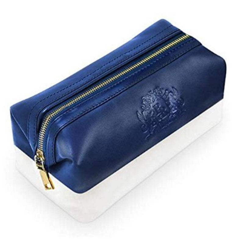 Baroque Royal Men's Premium Vegan Leather Toiletry Bag With Zipper