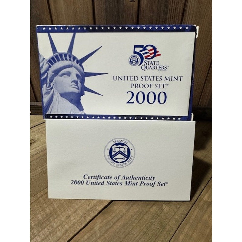 2000 U.S. 50 State Quarter Edition Proof Set in Original Packaging w/COA