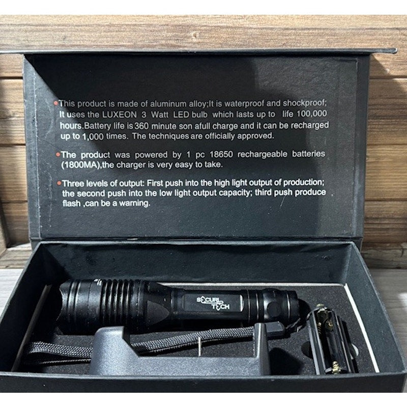 Securitech ~ Novalite Rechargeable Flashlight