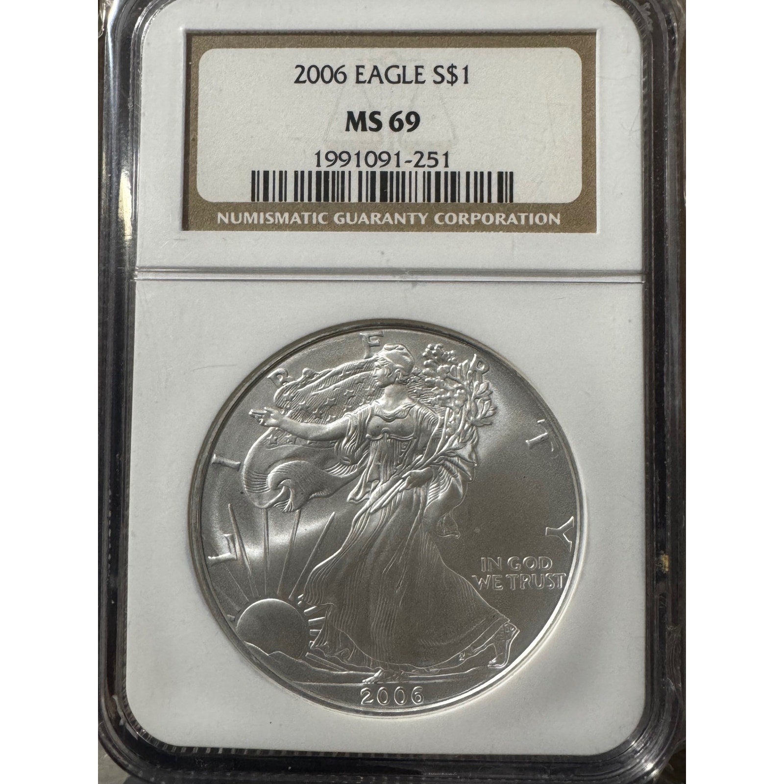 2006 Eagle S$1 ~ NGC MS69