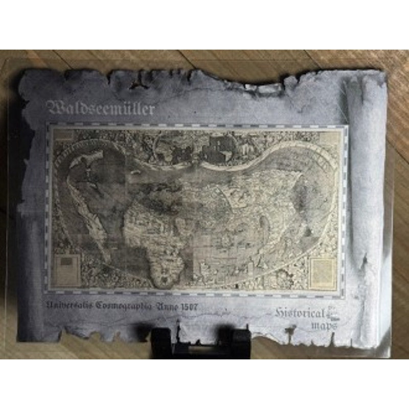 2018 ~ $5 Cook Islands Waldseemuller Historical Maps ~ 30g .999 Silver Note