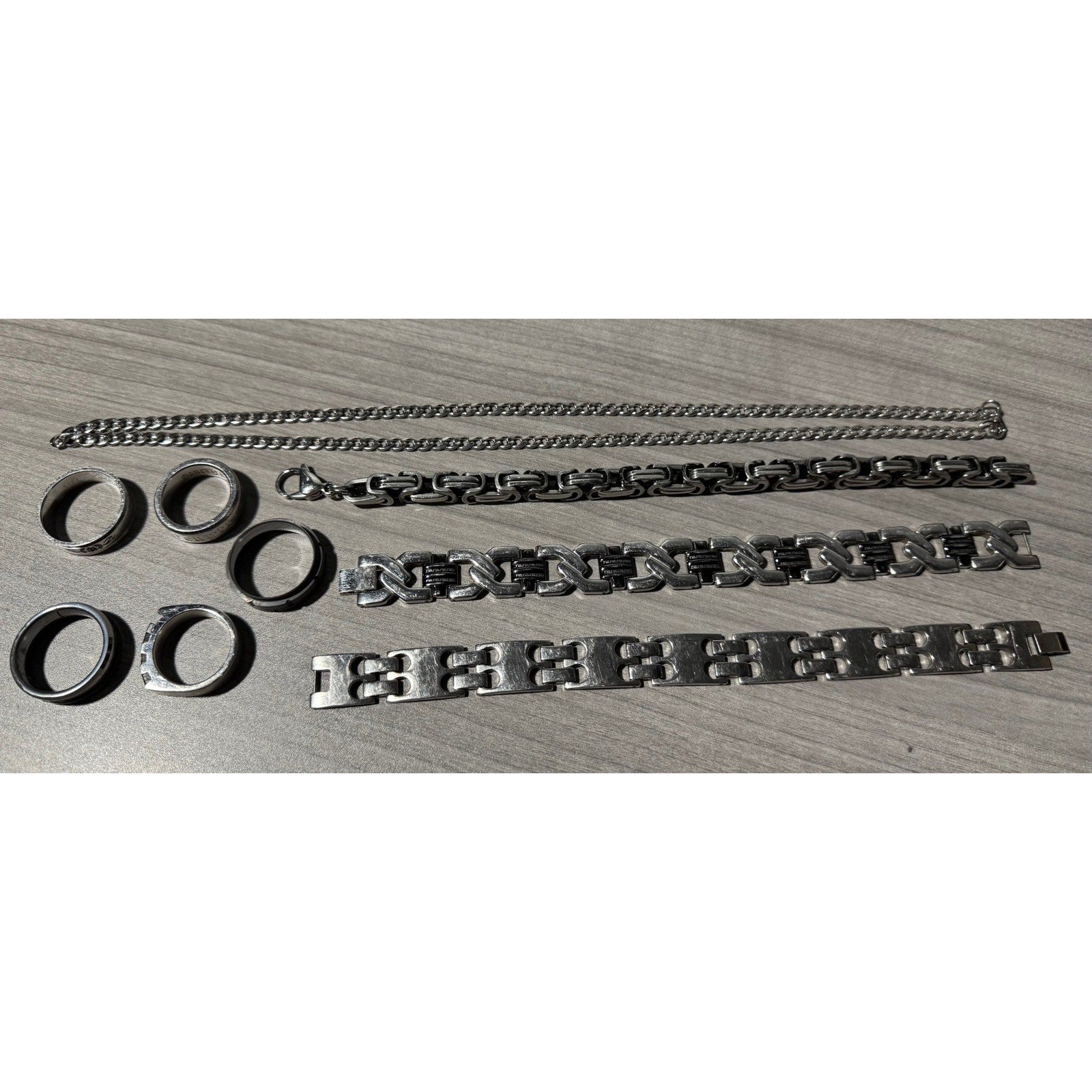 Mens Random Jewelry - Bracelets, Rings, Chain