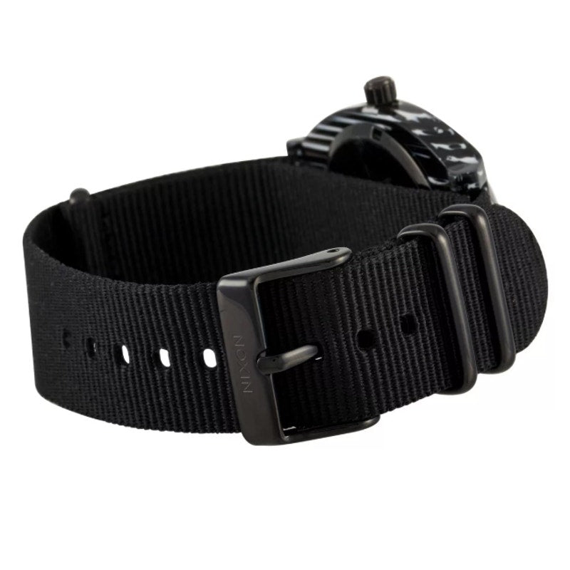 Nixon ~ Time Teller Acetate ~ All Black/Silver 40 mm Watch ~ A327-2345