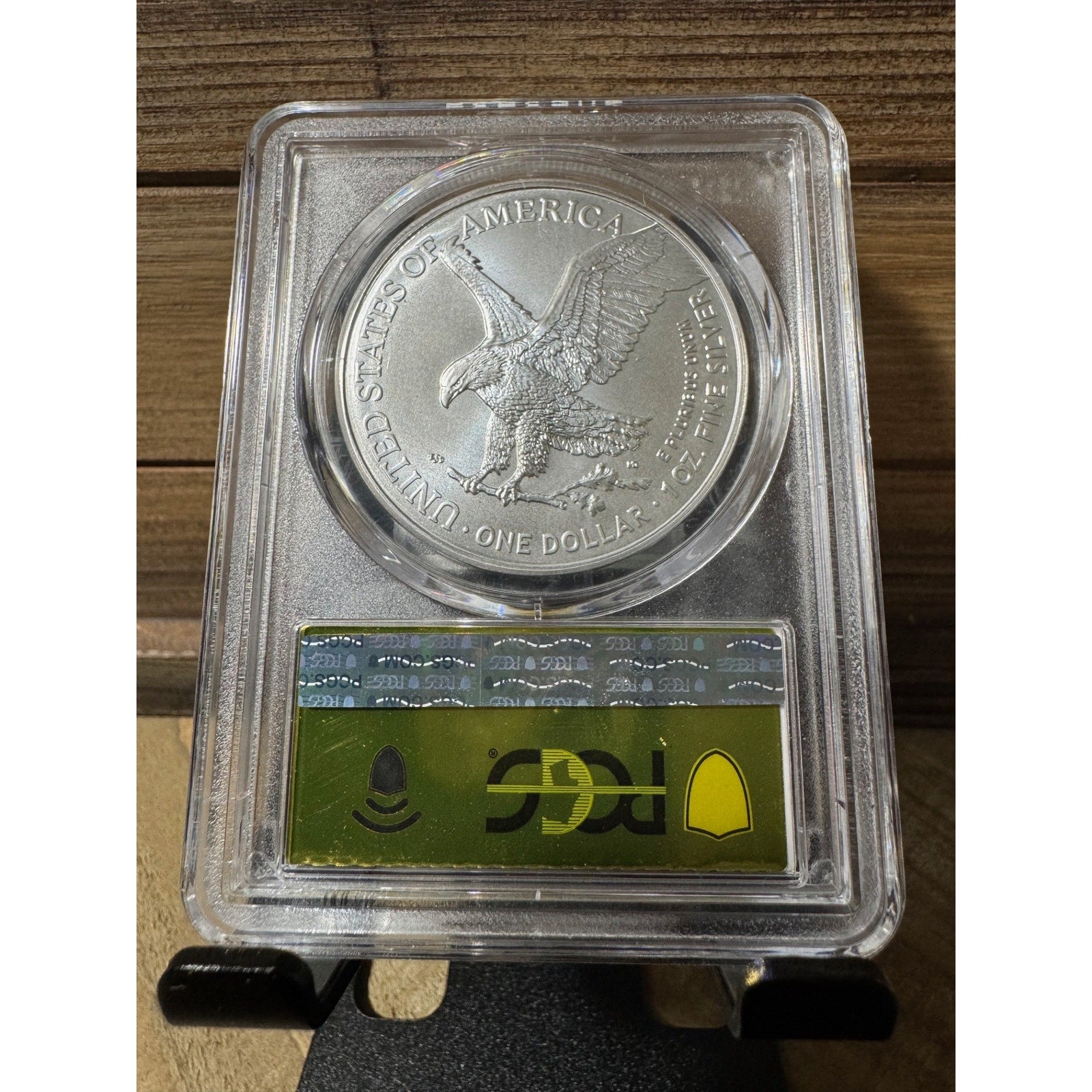 2025 $1 Silver Eagle First Strike 1 of 2025 ~ PCGS MS70 Gold Label
