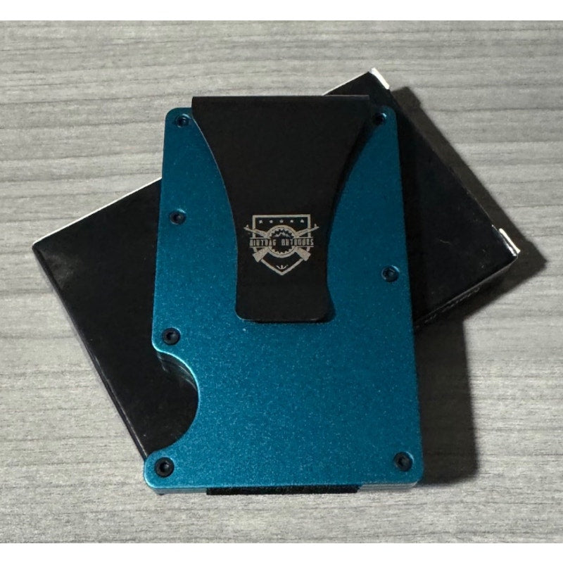 FAFO Punisher Flag RFID Blocking Wallet - BLUE