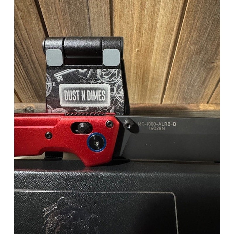 Bear & Son ~ Bear Ops Nekama™ I Red & Blue Aluminum Handle Knife