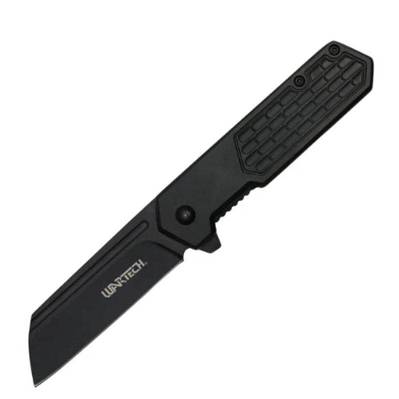 Wartech ~ Spring Assist Knife Black 3CR13 Stainless/Black Handle ~ PWT459BK