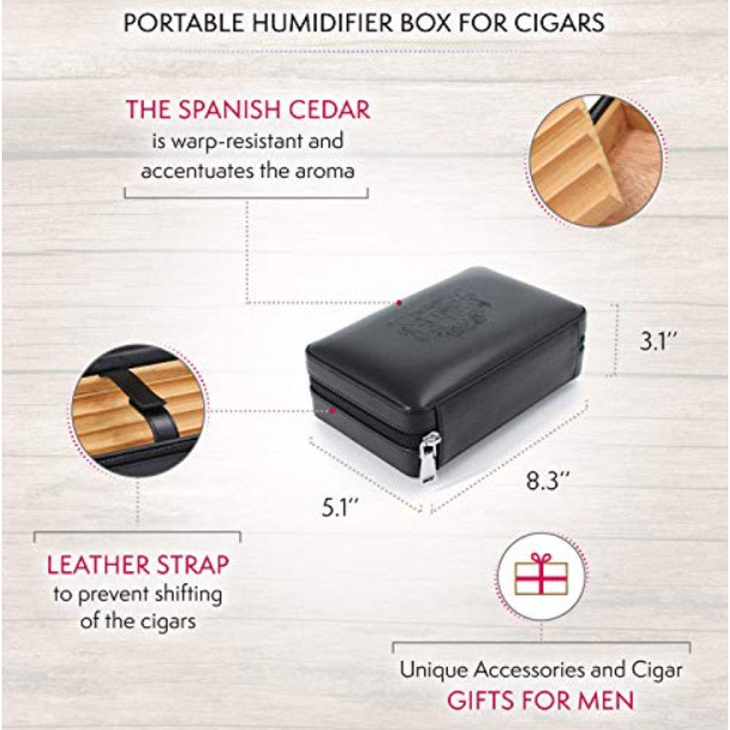 Baroque Royal Travel Cigar Humidor