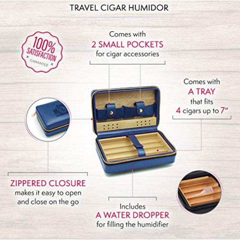 Baroque Royal Travel Cigar Humidor