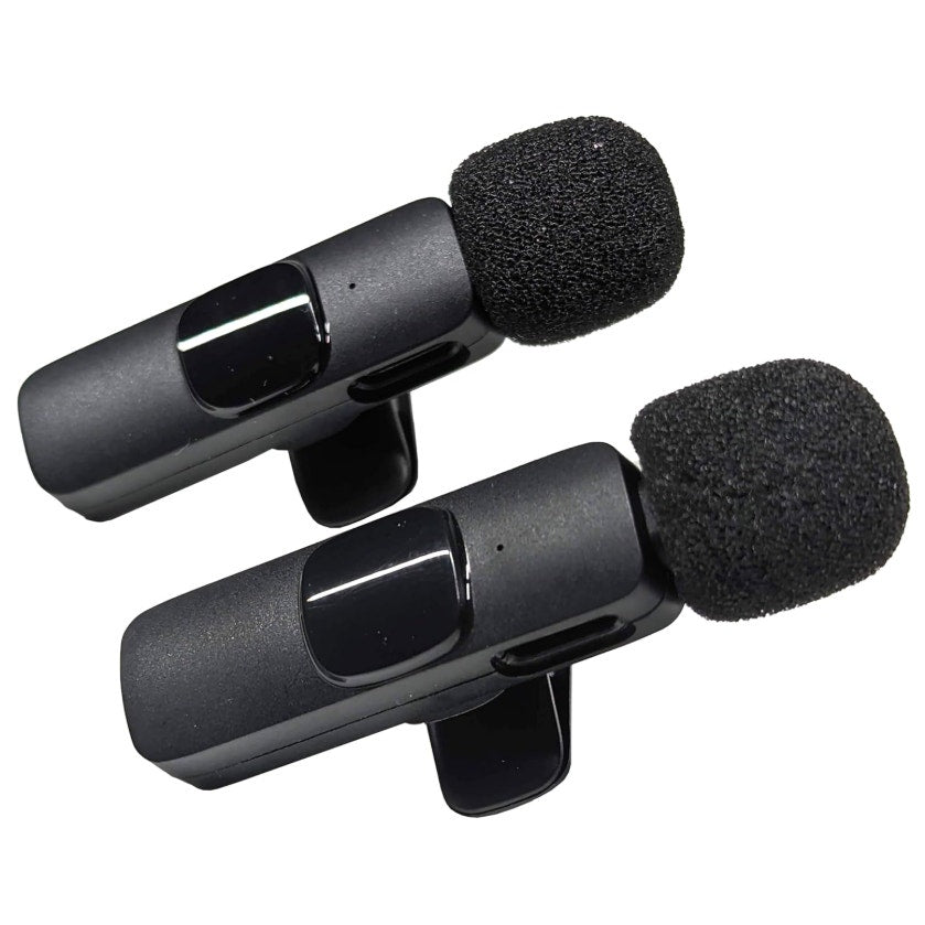 Wireless Lavalier Microphones for iPhone iPad, USB-C Microphone