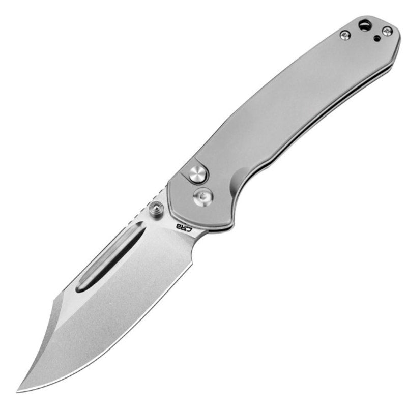 CJRB ~ Pyrite AR-RPM9 Steel Blade Titanium Handle Folding Knives ~ J1942-TI