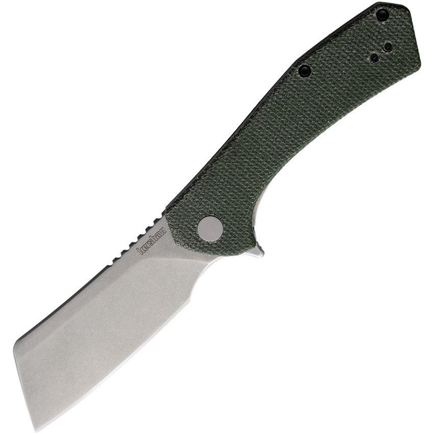 Kershaw ~ Static ~ Canvas Micarta ~ 2.8" Stonewash D2 ~ 3445MCG