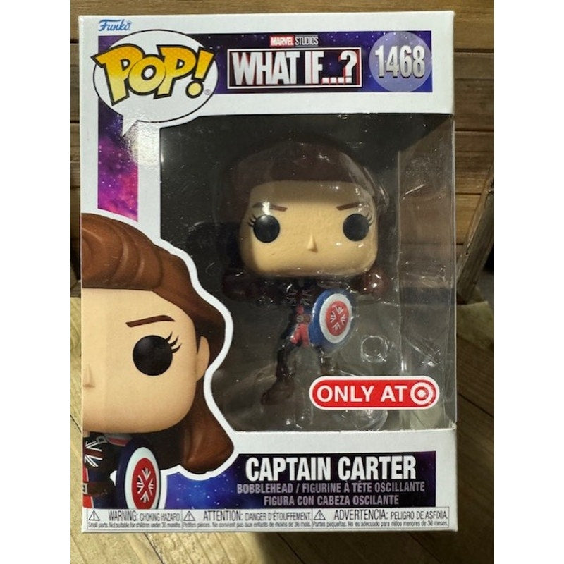 Funko PoP! ~ What If...? 1468 ~ Captain Carter - damaged box