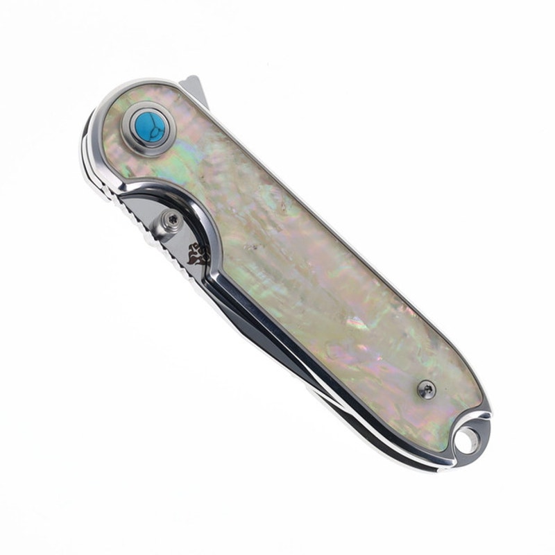 QSP ~ Nebula Knife ~ Mother of Pearl 14C28N Mirror Polish ~ QS168-A
