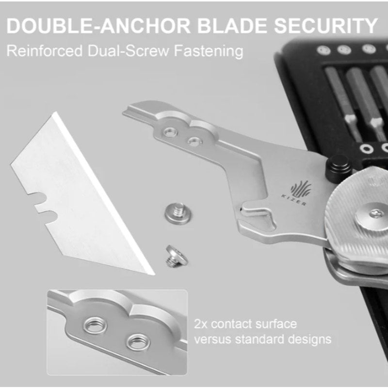 Kizer ~ Dropbear Utility | Uti BEAR 1 | SK5 & 50Cr15MoV | Acrylic | V3619JA5