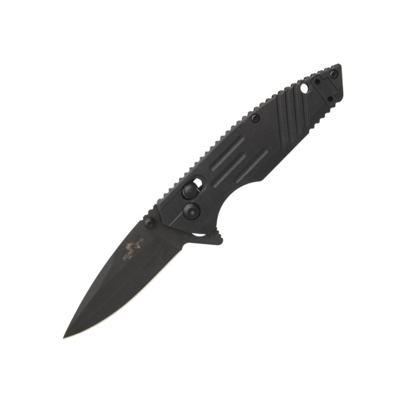 Bear & Son Rancor IX Black 2.75in Black Drop Point D2 MS-950-B7-B