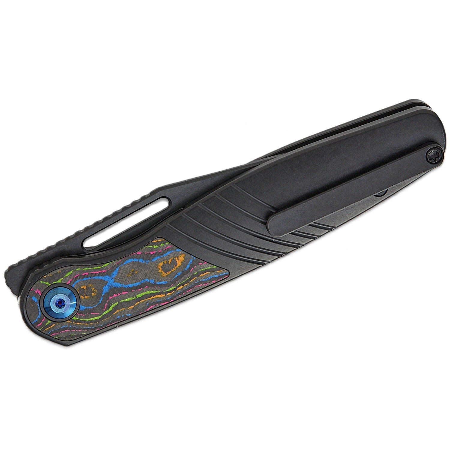 KIZER ~ Raze | S45VN | Titanium & Camo Carbon ~ Mark Perez Design