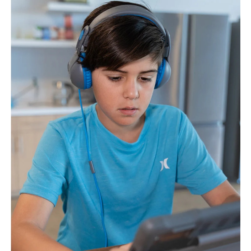 JLab's JBuddies ~ Studio 2 ~ Wired KIDS Headphones ~ Gray/Blue