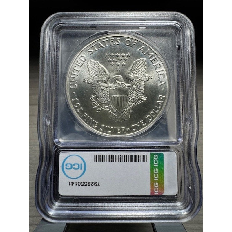 1986 Eagle S$1 ICG ~ MS-70 ~ Initial Production From US Mint Sealed Box
