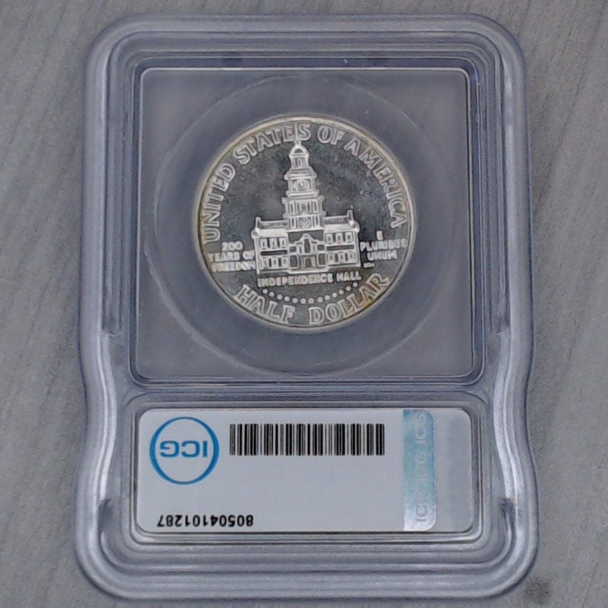 1976-S ~ 50c ~ Bicentennial Kennedy Half ~ ICG MS68