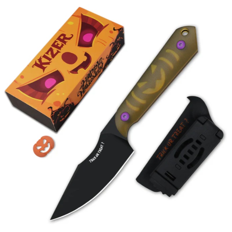 Kizer ~ Halloween ~ Mini Harpoon | 3V Steel | PEI | 1040SHW1 | Limited