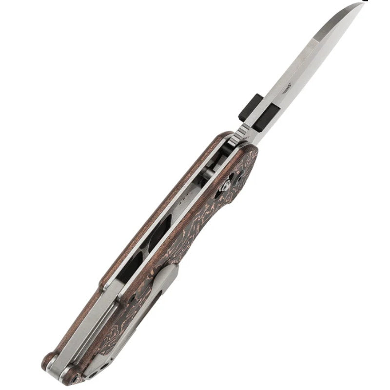Kansept ~ Model 6 Crossbar Lock Knife ~ Copper Carbon Fiber Handle ~ K1022V2