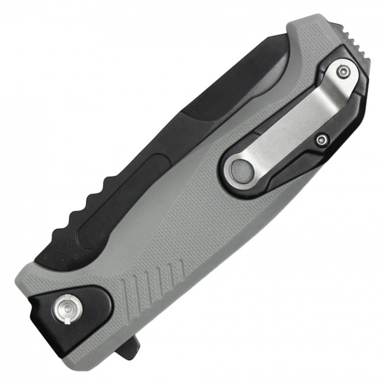MILSPEC ~ 8" Tactical Pocket Knife ~ GrayBlack ~ PML210BK