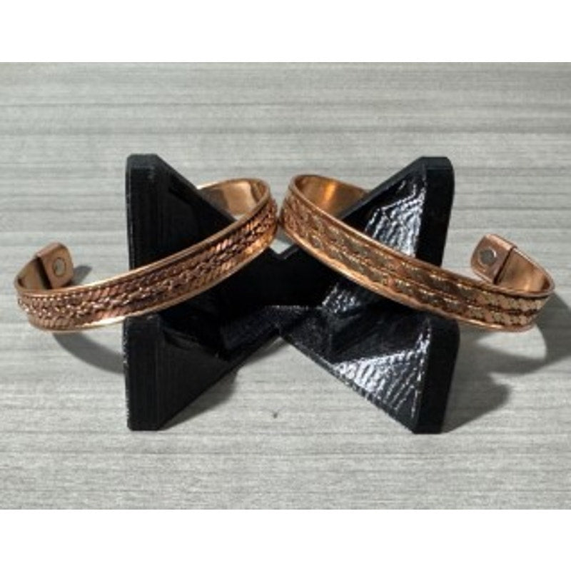Copper Magnetic Bangles ~ Fully Adjustable ~ Unisex ~ Pair (qty 2)