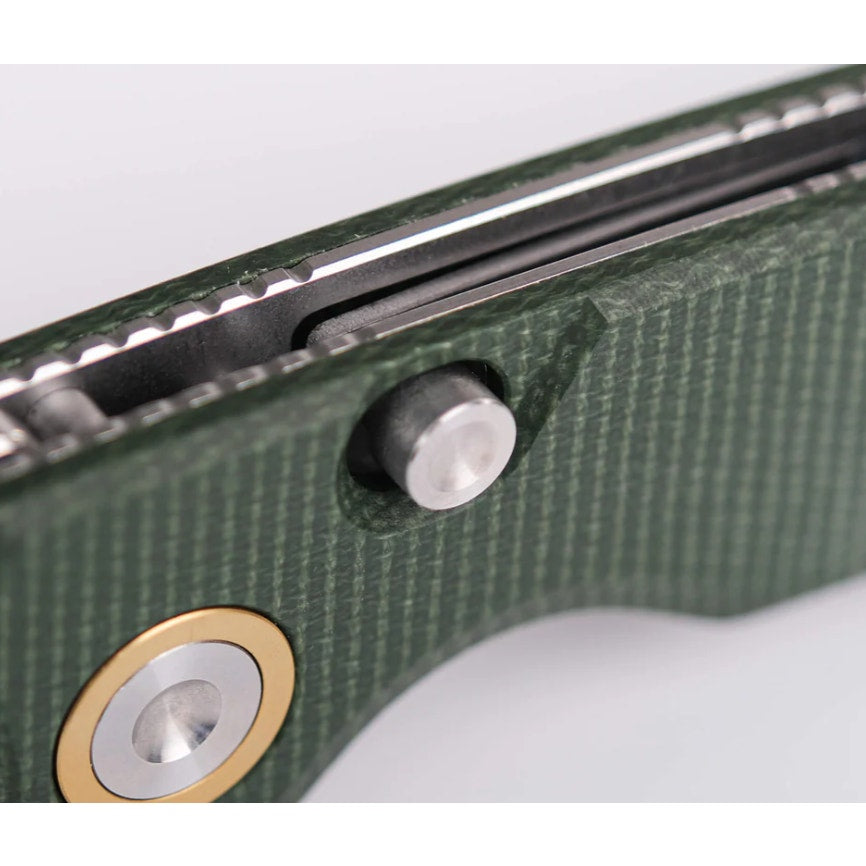 VOSTEED Porcupine - Top Liner Lock (2.99" 14C28N Blade & Micarta Handle)