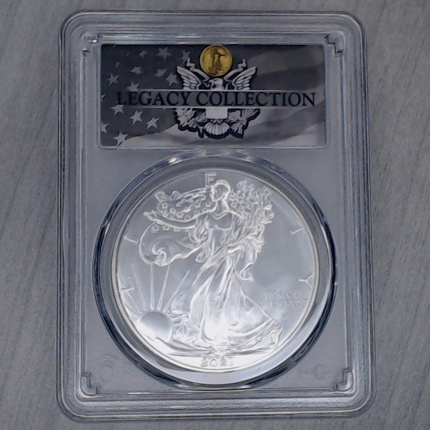 2021 ~ $1 Silver Eagle -Type 2 ~ First Day Production-Magnum Opus ~ PCGS MS70