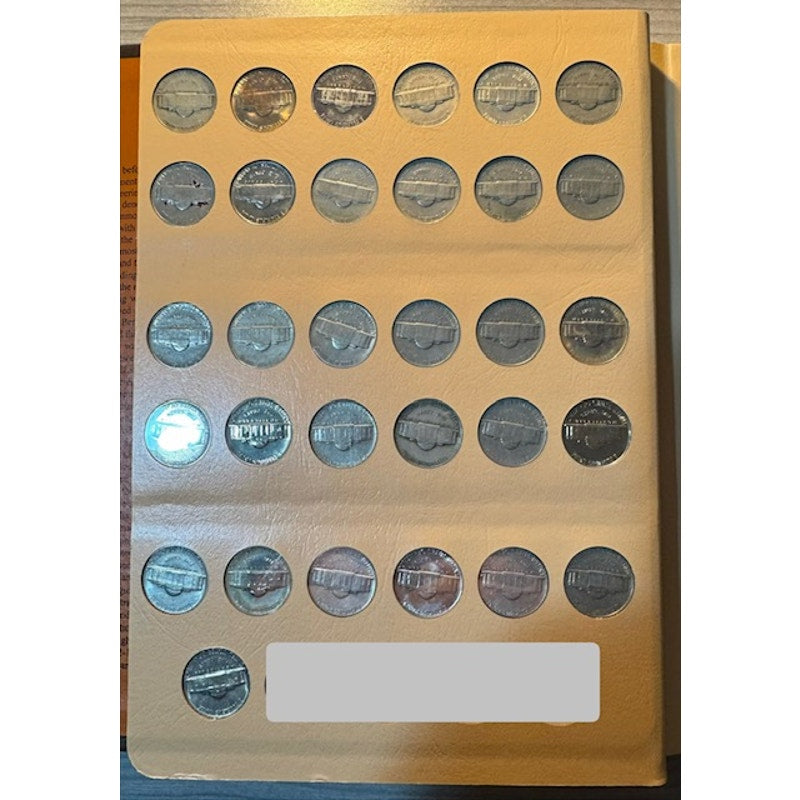 Jefferson Nickels Album (1938-2016) - 85% Complete - 149/175 Nickels in set