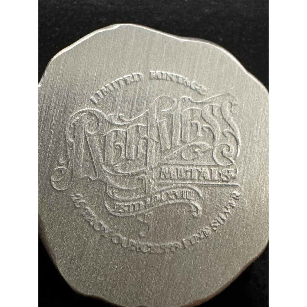 Reckless Metals ~ Savage Reaper ~ .25 oz Poured .999 Silver