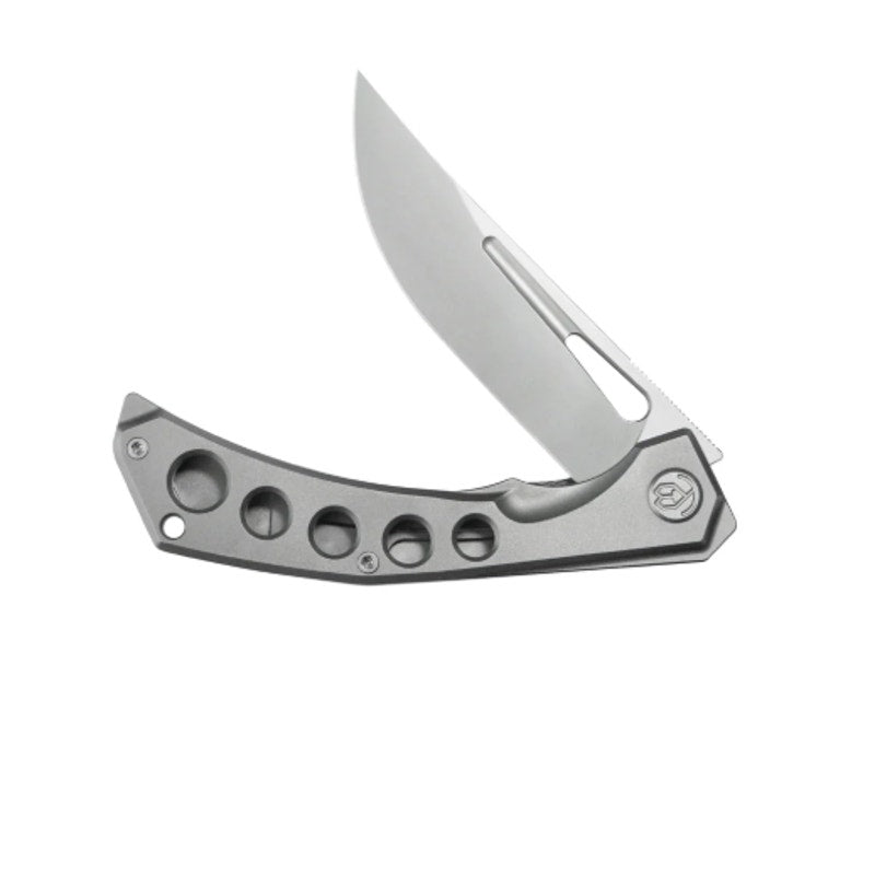 KB ~ Ishtar Frame Lock Folder ~ Gray Ti Handle ~ 3.54'' Sandblast M390 ~ KB170A