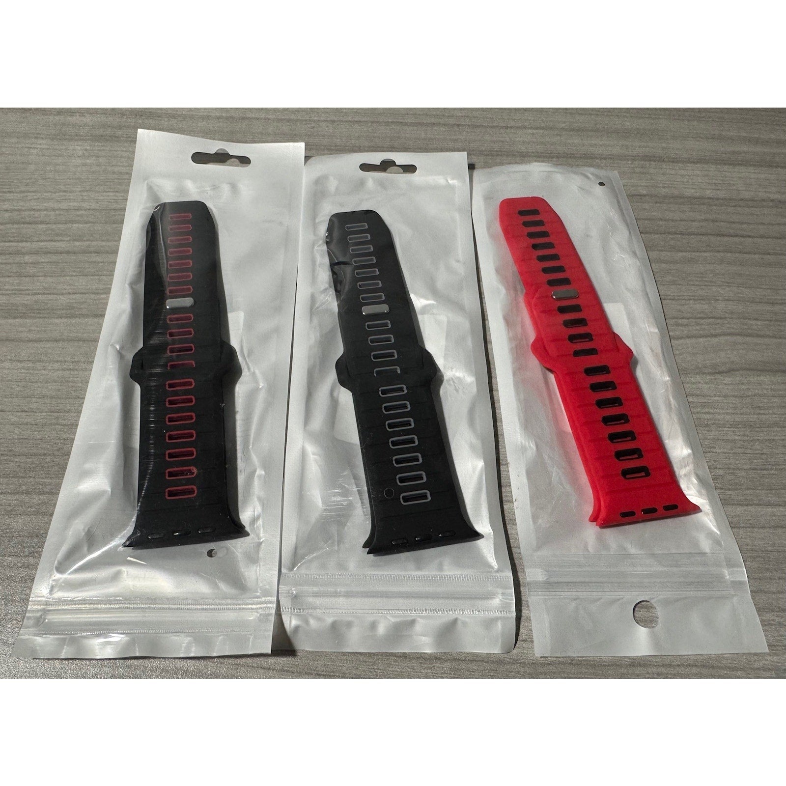 Mens 42mm Watch Band for Apple - 3pc set