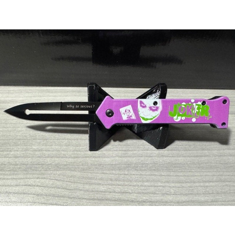 Falcon Knives Joker 'Why So Serious' Stiletto 8"
