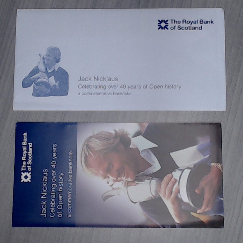 Jack Nicklaus ~ Royal Bank of Scotland ~ 5 Pound Note ~GEM-UNC