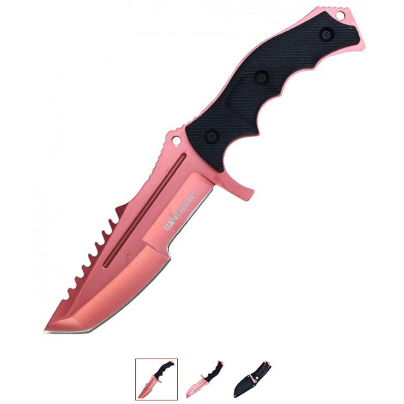 Wartech Fixed Blade Tactical Knife, Tanto Blade, 11-Inch Overall