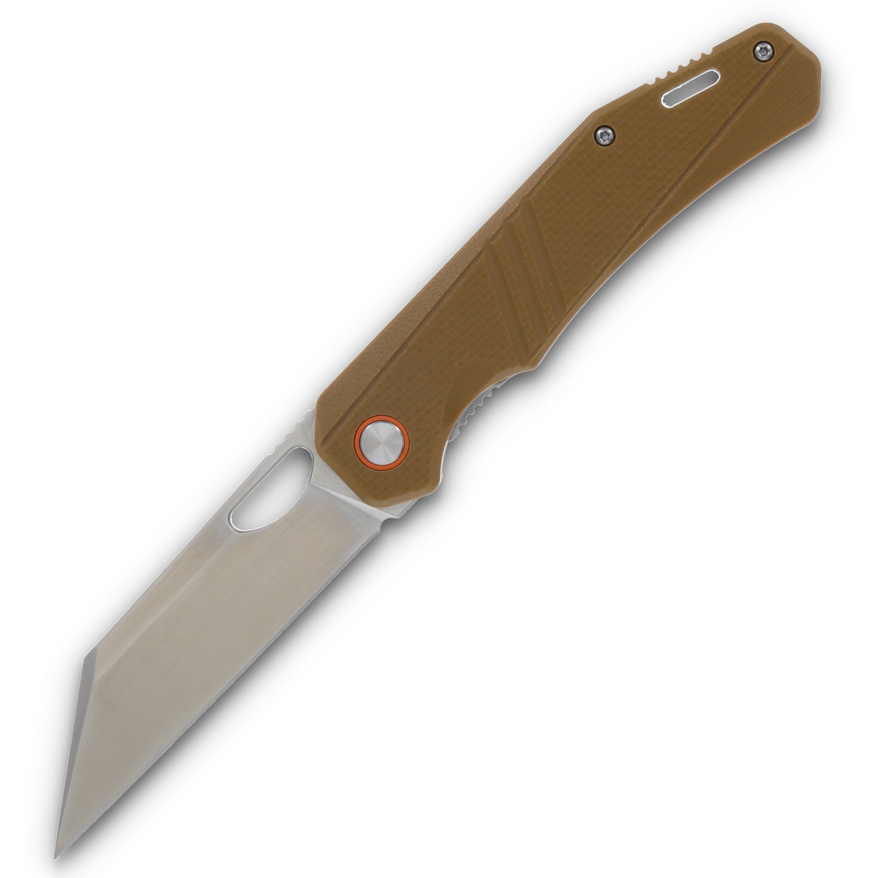 Rough Rider ~ Coyote Tan Reverse Tanto Linerlock ~ BONUS Dragoncut Pouch