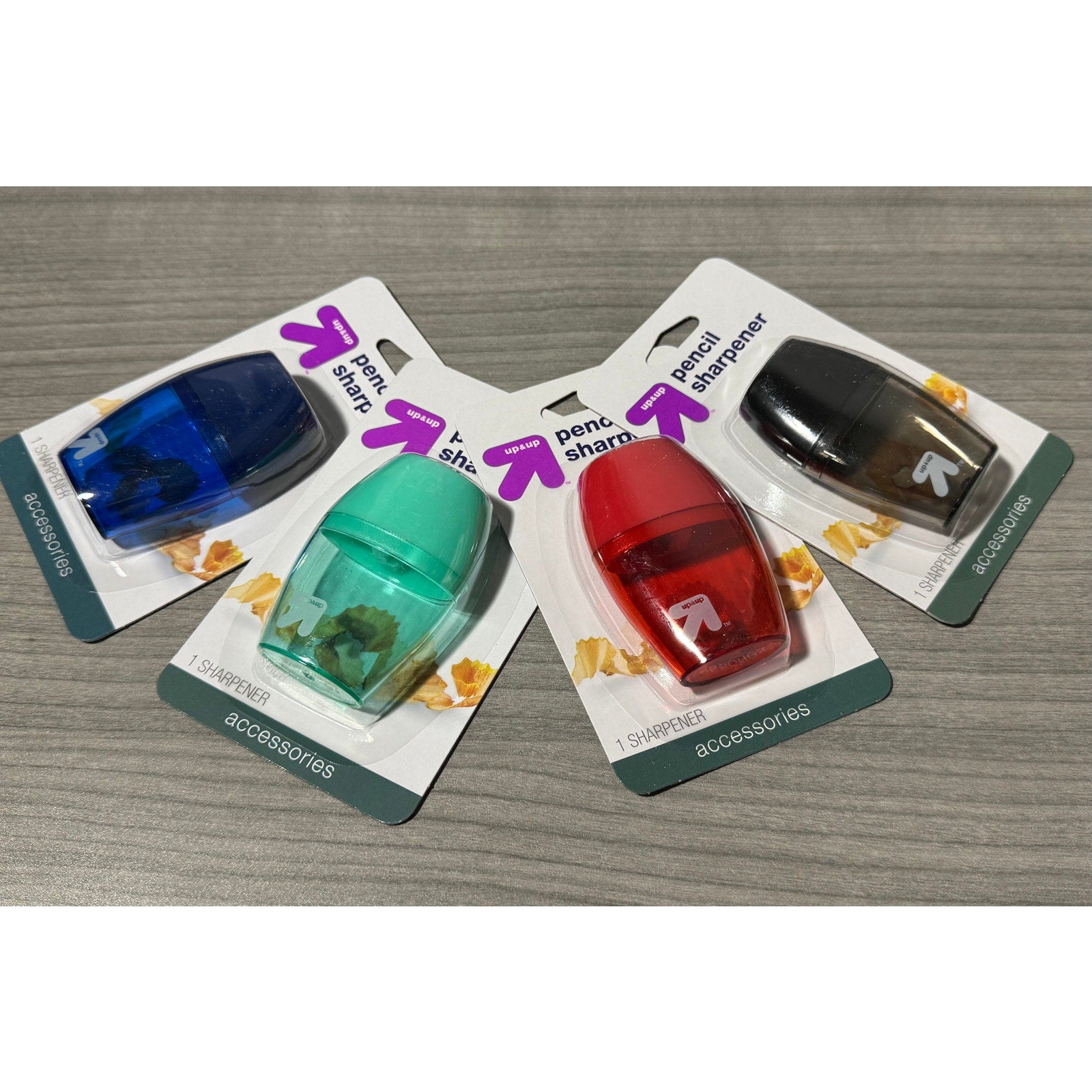 Up & Up Pencil Sharpeners - 24 piece Case Pack (4 Colors/6 ea.)