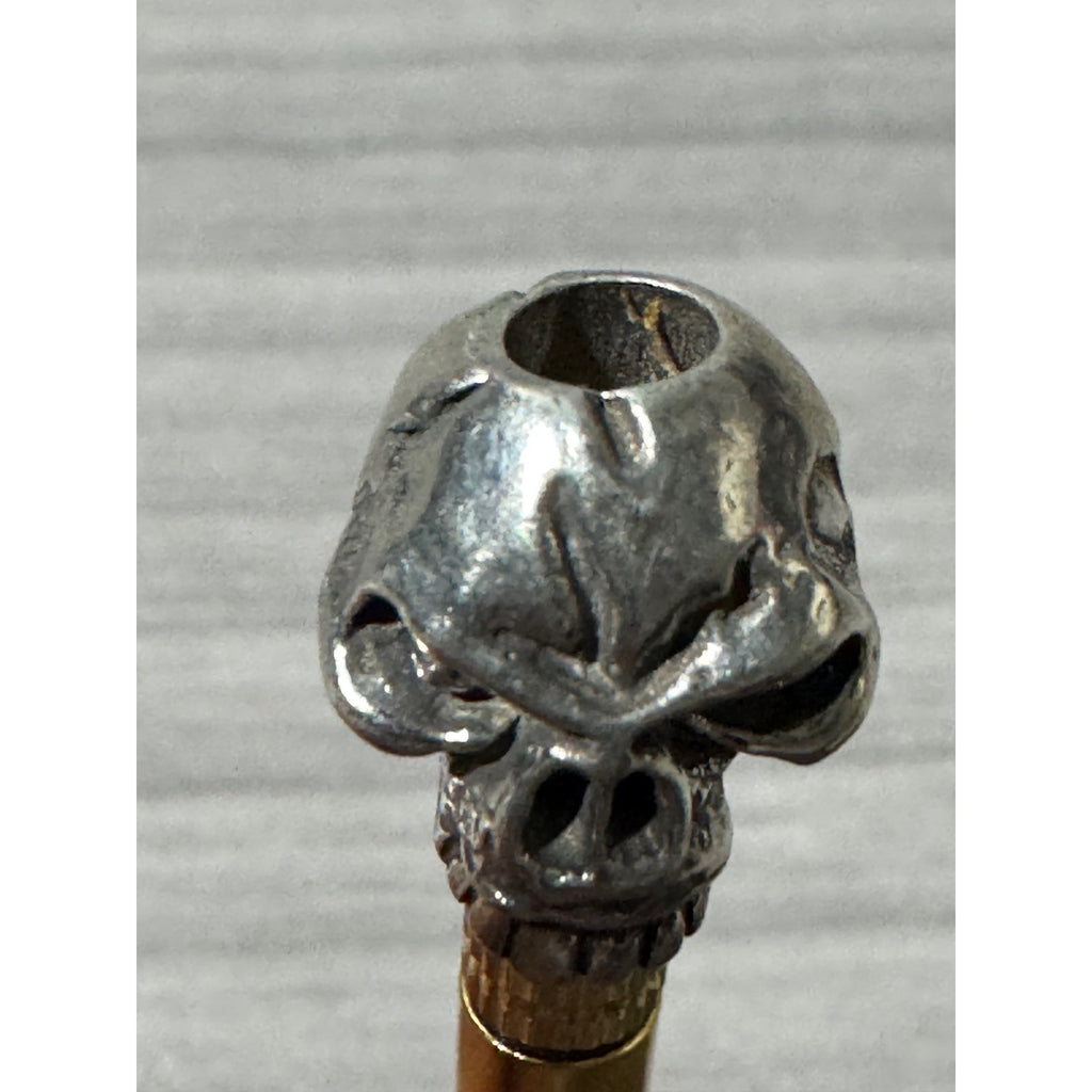 2006 Emerson Pewter Skull Lanyard Bead