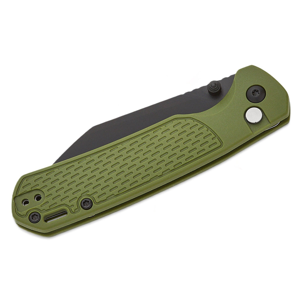 CJRB ~ Pyrite-Light J1945 AR-RPM9 Steel Blade Amber FRN Handle Folding Knives