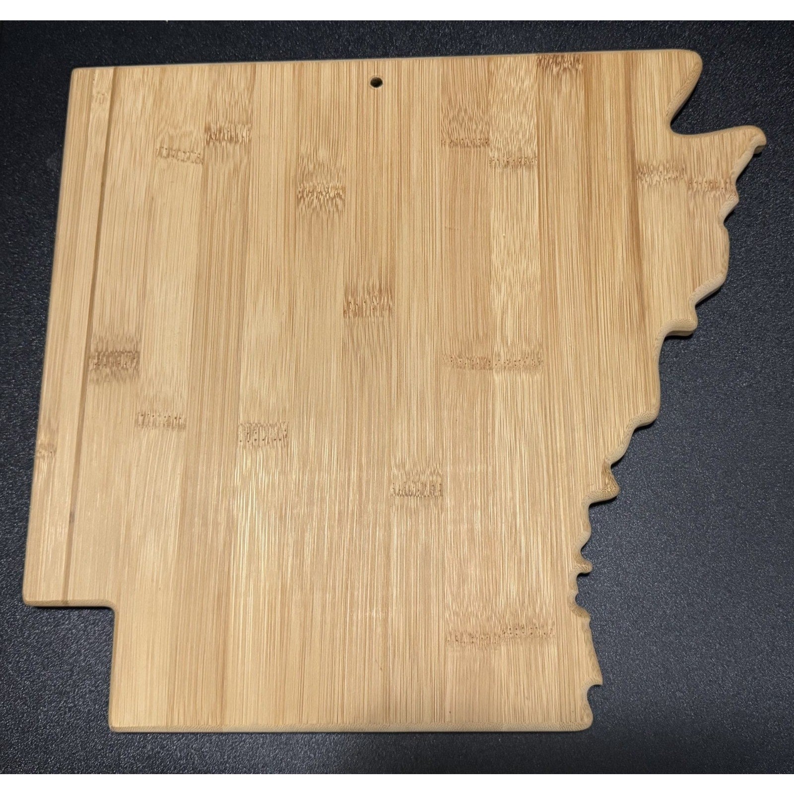 Cutting Board - State of Arkansas - Teak Wood - 13" x 12" - Never Used