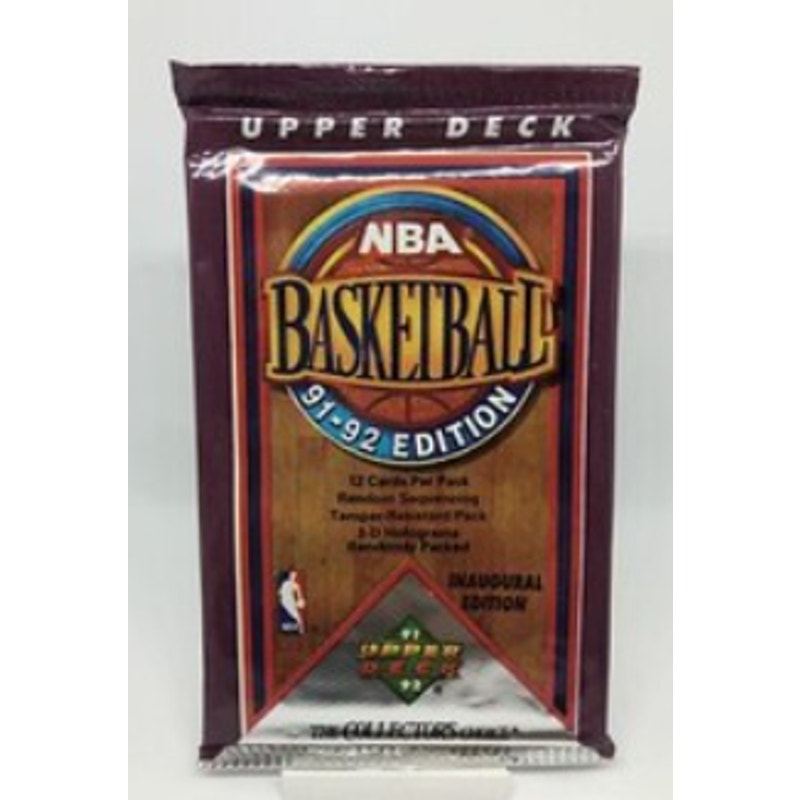 1991-1992 NBA Upper Deck Basketball 10 Factory Sealed Packs
