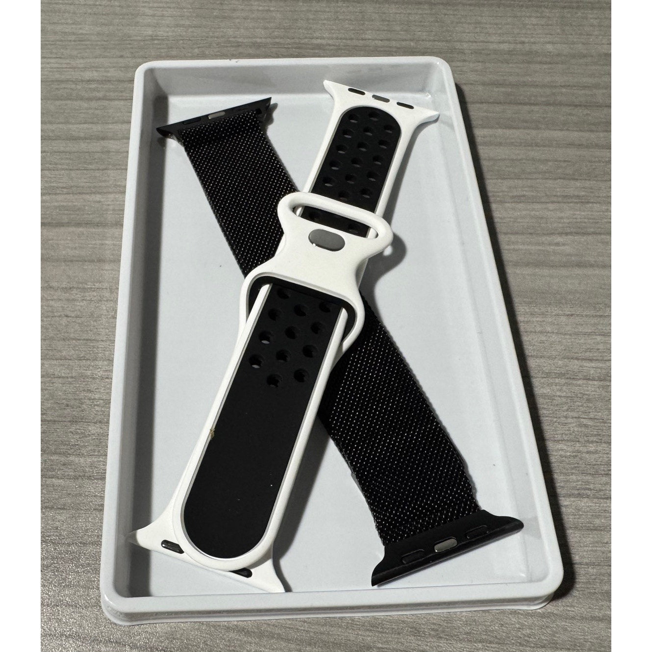 Mens 42mm Watch Bands for Apple - 2pc set