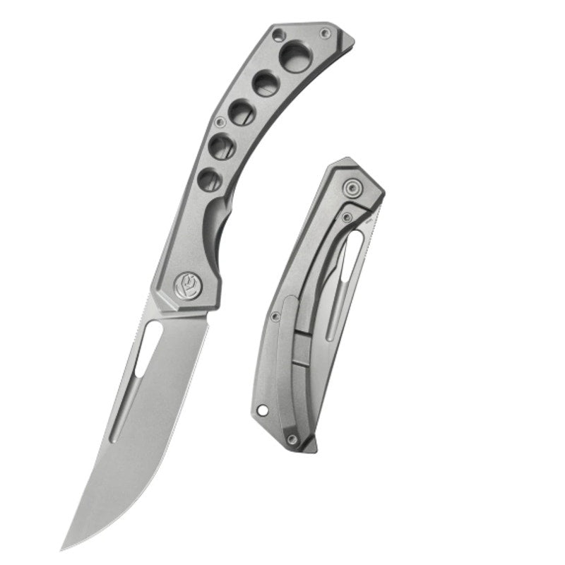 KB ~ Ishtar Frame Lock Folder ~ Gray Ti Handle ~ 3.54'' Sandblast M390 ~ KB170A