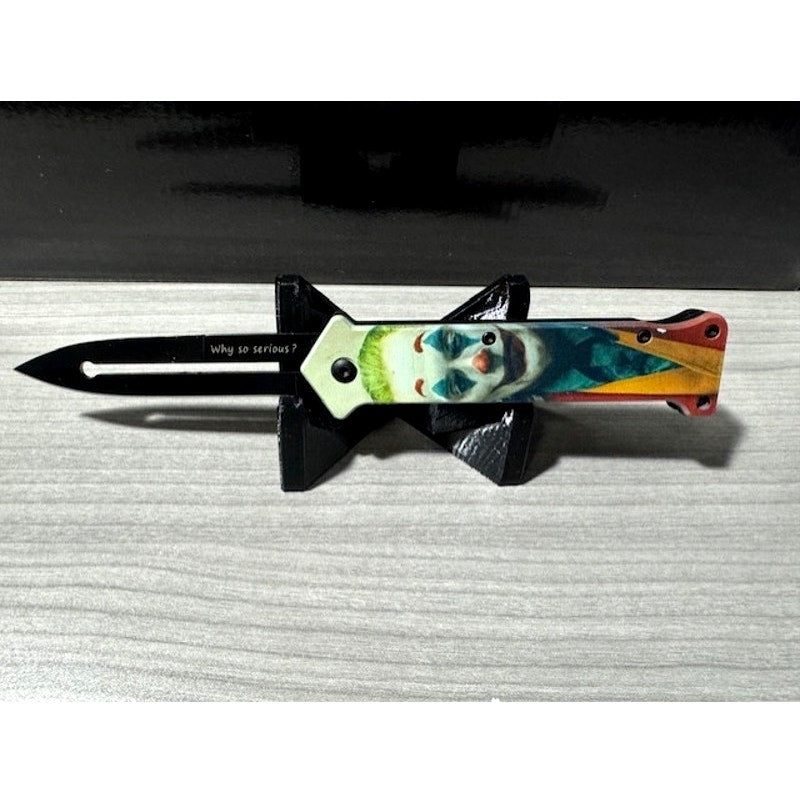 Falcon Knives Joker 'Why So Serious' Stiletto 8"