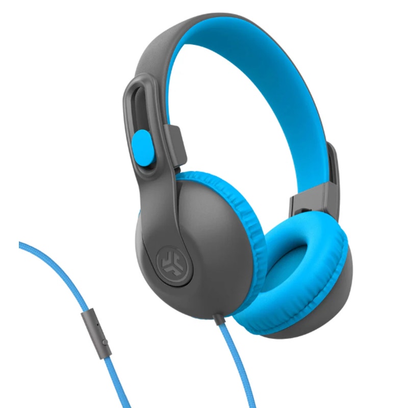 JLab's JBuddies ~ Studio 2 ~ Wired KIDS Headphones ~ Gray/Blue